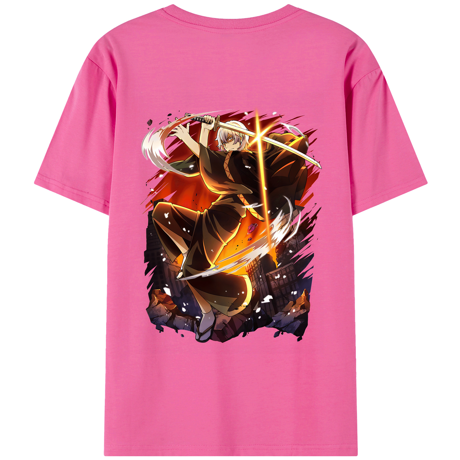 （画像用） 文豪ストレイドッグス Bungo Stray Dogs レディース半袖Tシャツ(バックプリント)